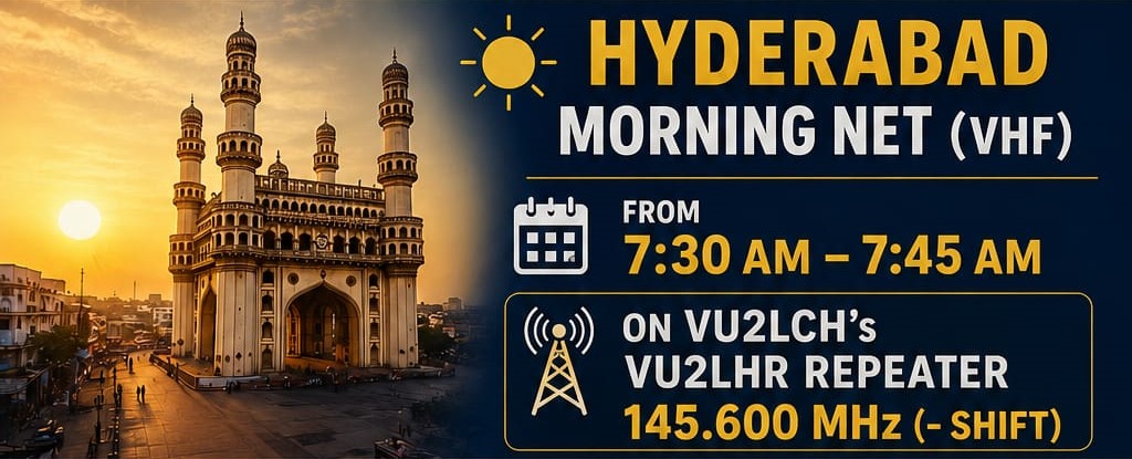 HYDERABAD HAMS  Stay Connected, Stay Active, Stay on the Air!